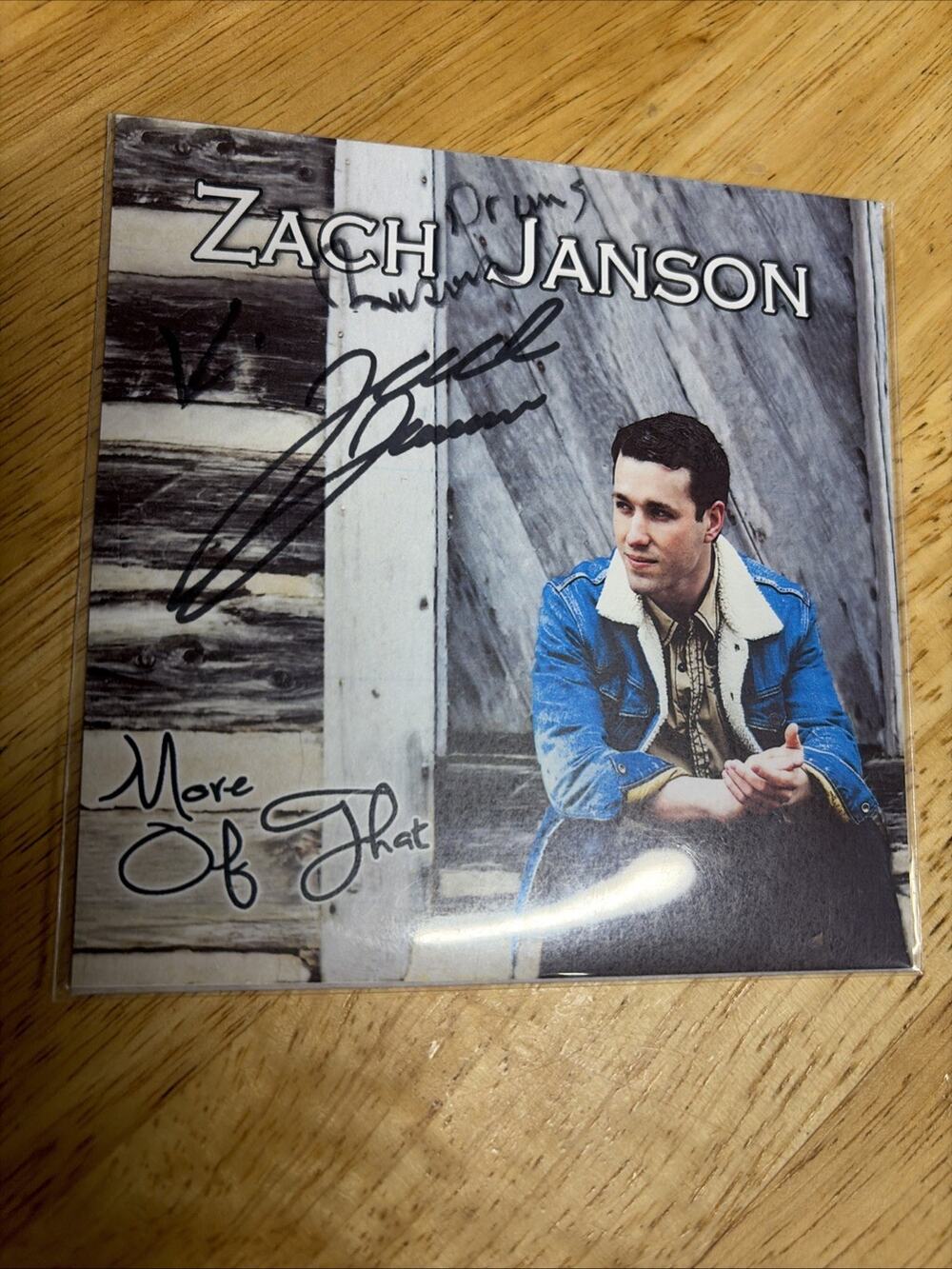 Zach Janson *Signed* More Of That CD w/Booklet